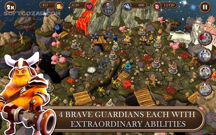 دانلود Brave Guardians 3.0.6 for Android +4.0 - دانلود نگهبانان شجاع برای اندروید - سافت گذر
