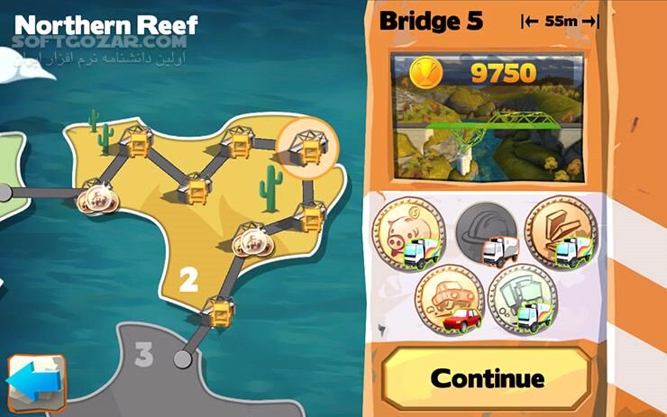 دانلود Bridge Constructor Playground 2.2 for Android +2.3 - دانلود بازی پل سازی پیشرفته برای اندروید - سافت گذر