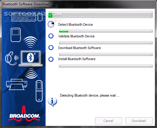 دانلود Broadcom Bluetooth Software 12.0.0.9850 - دانلود نرم افزار بروز رسانی درایور بلوتوث - سافت گذر