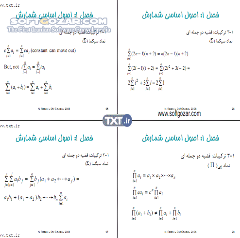 دانلود آموزش ریاضیات گسسته - دانلود کتاب آشنایی با ساختمان گسسته - سافت گذر