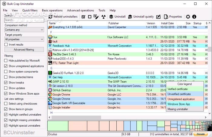 دانلود Bulk Crap Uninstaller 5.9 - دانلود حذف کامل نرم افزارهای نصب شده - سافت گذر