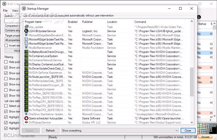 دانلود Bulk Crap Uninstaller 5.9 - دانلود حذف کامل نرم افزارهای نصب شده - سافت گذر