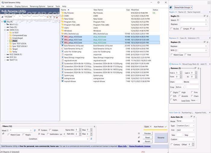 دانلود Bulk Rename Utility 4.1.0.1 Commercial - دانلود تغییر نام دسته‌جمعی فایل‌ها - سافت گذر