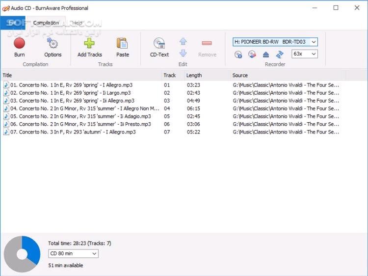 دانلود BurnAware Professional 18.7 - دانلود رایت سی دی و رایت دی وی دی - سافت گذر