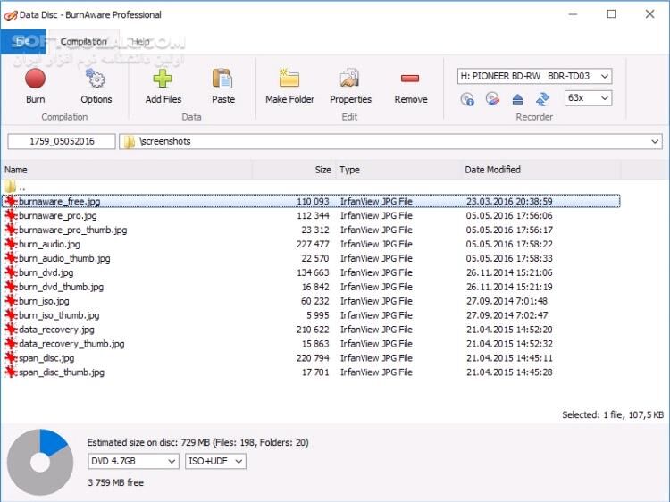 دانلود BurnAware Professional 18.7 - دانلود رایت سی دی و رایت دی وی دی - سافت گذر