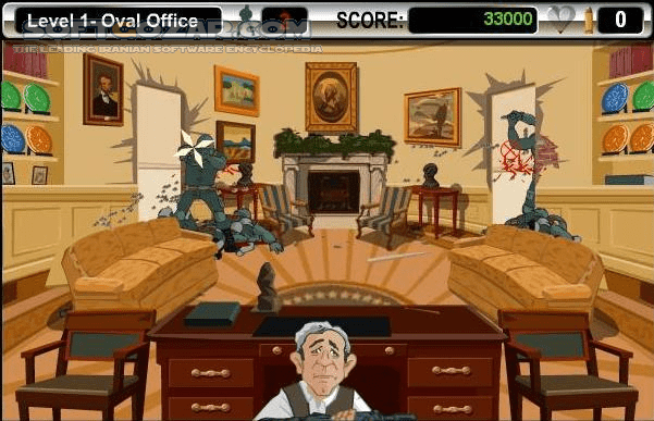 دانلود Bush Shoot-Out - دانلود بازی حمله به کاخ سفید و دفاع بوش - سافت گذر