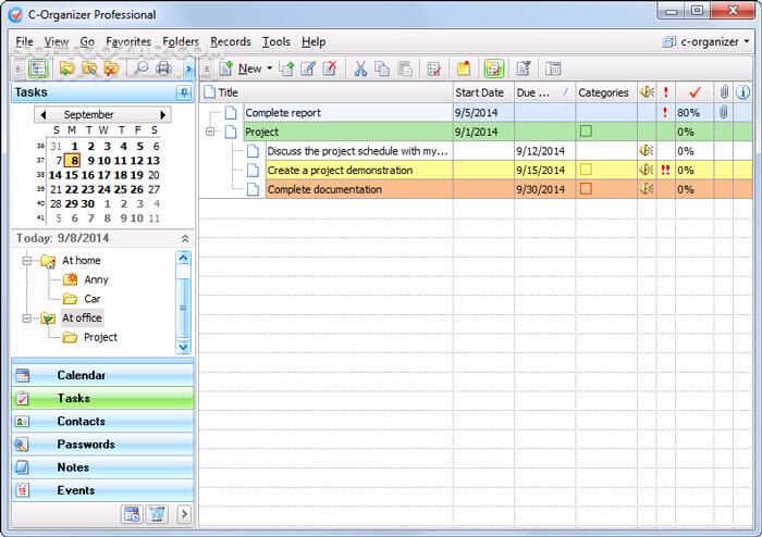 دانلود C-Organizer Professional 9.1.0 - دانلود برنامه ریزی امور شخصی - سافت گذر