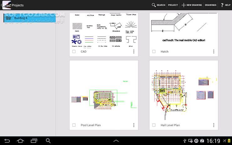 دانلود CAD Touch Pro 5.0.9 for Android +4.3 - دانلود اتوکد موبایل برای اندروید - سافت گذر