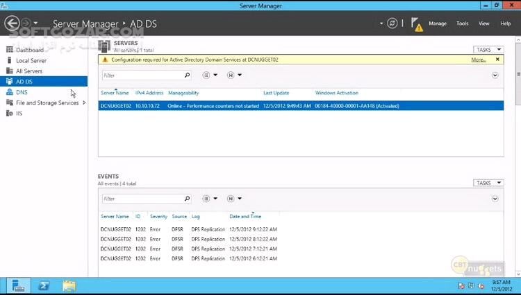 دانلود CBT Nuggets 70-411 Administering Windows Server 2012 - دانلود آموزش تصویری شرکت CBT برای امتحان 70-411 مایکروسافت در مورد ویندوز سرور 2012 - سافت گذر
