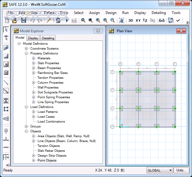 دانلود CSI SAFE 22.7.0.3220 / 21.2.0.2417 / 20.3.0.2005 / 2016 - دانلود آنالیز و طراحی فونداسیون بتنی سیف - سافت گذر