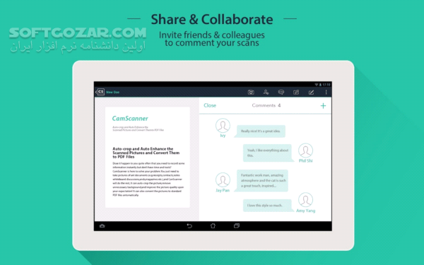 دانلود CamScanner Premium 7.7.5.2512040000 for Android +5.0 - دانلود اسکنر موبایل برای اندروید - سافت گذر