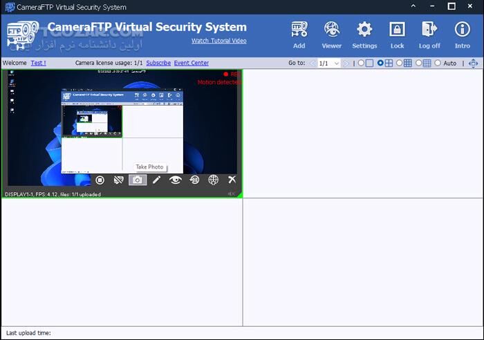 دانلود CameraFTP Virtual Security System 5.1.175.358 - دانلود تبدیل کامپیوتر به دوربین مدار بسته - سافت گذر