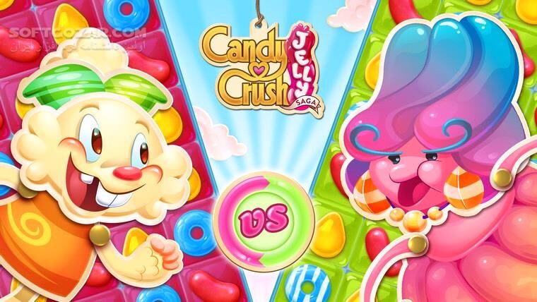 دانلود Candy Crush Jelly Saga 3.16.1 For Android +2.3.2 - دانلود کندی کراش آب نبات برای اندروید - سافت گذر