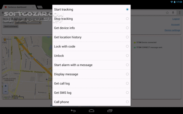 دانلود Cerberus anti theft 3.5.7 for Android +4.0 - دانلود بهترین و کاملترین برنامه برای ردیابی گوشی های سرقتی برای اندروید - سافت گذر