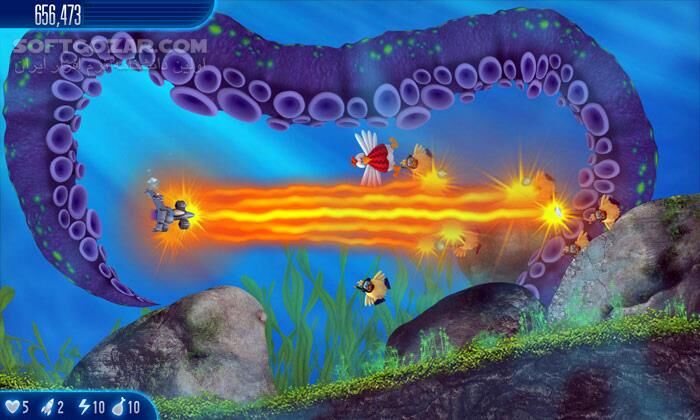 دانلود Chicken Invaders 5 - Cluck of the Dark Side v5.0 - دانلود بازی مرغان مهاجم 5 - سافت گذر