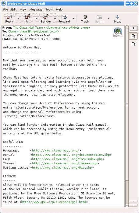 دانلود Claws Mail 4.3.1.1 - دانلود مدیریت ایمیل‌ - سافت گذر