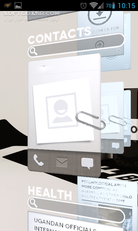 دانلود Claystone Launcher Pro 2.5 for Android +2.1 - دانلود لانچری متفاوت برای اندروید - سافت گذر