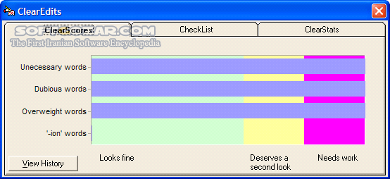 دانلود ClearEdits 3.1 - دانلود نرم افزاری قوی جهت ویراستاری پیشرفته متون انگلیسی و تمرین مهارت Writing - سافت گذر