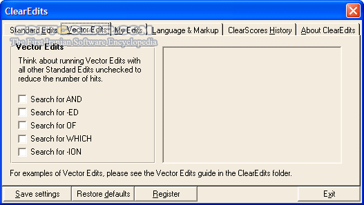 دانلود ClearEdits 3.1 - دانلود نرم افزاری قوی جهت ویراستاری پیشرفته متون انگلیسی و تمرین مهارت Writing - سافت گذر
