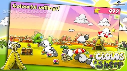دانلود Clouds & Sheep 1 v1.10.3 / 2 v1.4.4 for Android +2.3 - دانلود ابرها و گوسفندان نسخه 1 و 2 برای اندروید - سافت گذر