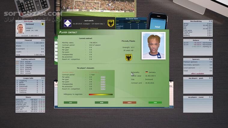 دانلود Club Manager 2016 + Hotfix and Updates - دانلود بازی مدیریت باشگاه فوتبال 2016 - سافت گذر