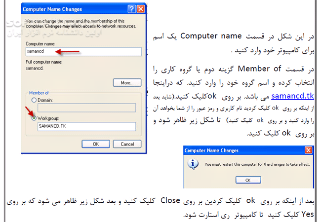 دانلود شبکه کردن کامپیوتر و ارتباط تصویری - دانلود کتاب آشنایی با شبکه کردن کامپیوتر و انتقال فایل ها توسط آن و ایجاد ارتباط تصویری - سافت گذر