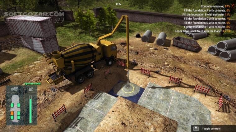دانلود Construction Machines Simulator 2016 - دانلود بازی شبیه‌ساز ماشین‌آلات سنگین ساخت و ساز - سافت گذر