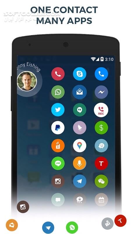 دانلود Contacts Phone Dialer Drupe 3.8.7 For android +4.1 - دانلود دروپ برای اندروید - سافت گذر