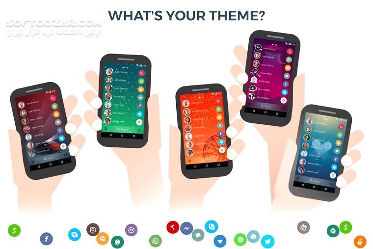 دانلود Contacts Phone Dialer Drupe 3.8.7 For android +4.1 - دانلود دروپ برای اندروید - سافت گذر