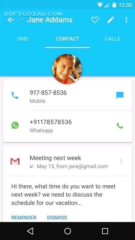 دانلود Contacts + 5.117.45 for Android +4.0.3 - دانلود تماس و شماره گیر برای اندروید - سافت گذر