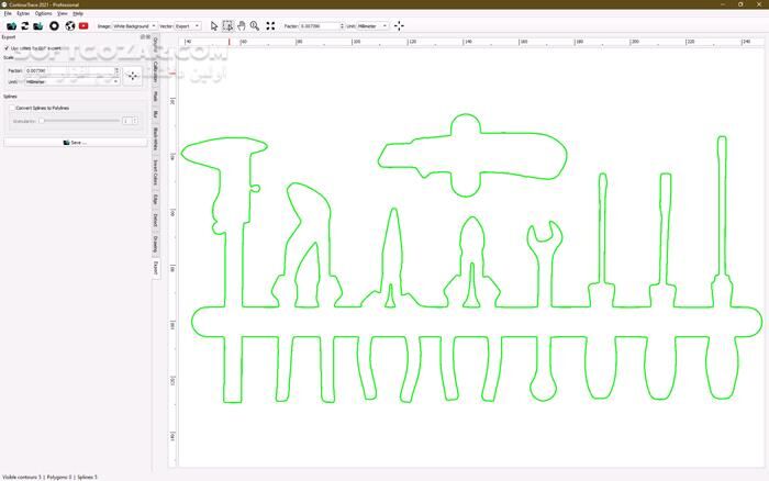 دانلود ContourTrace Professional 2.8.5 - دانلود تبدیل تصاویر پیکسلی به برداری - سافت گذر
