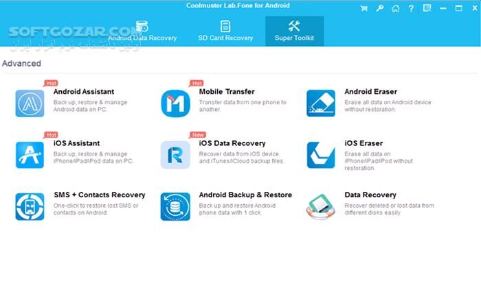 دانلود Coolmuster Lab.Fone for Android 6.1.17 - دانلود ریکاوری گوشی اندروید با کامپیوتر - سافت گذر