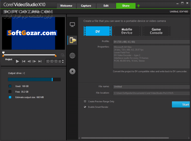دانلود Corel VideoStudio Ultimate X10 v20.5.0.60 / x86/x64 - دانلود کورل ویدیو استودیو - سافت گذر