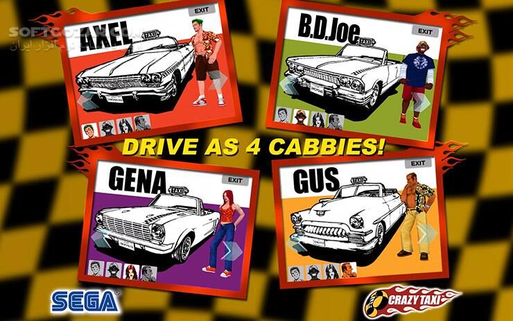 دانلود Crazy Taxi 1.52 for Android +2.3 - دانلود بازی تاکسی دیوانه برای اندروید - سافت گذر