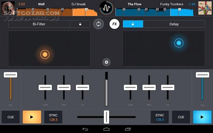 دانلود Cross DJ 3.5.4 for Android +4.1 - دانلود دی جی اندروید برای اندروید - سافت گذر