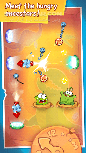 دانلود Cut the Rope Time Travel 1.11.0 for Android +2.3 - دانلود بازی طناب را ببر نسخه سفر در زمان (ابدیت نسخه HD) برای اندروید - سافت گذر