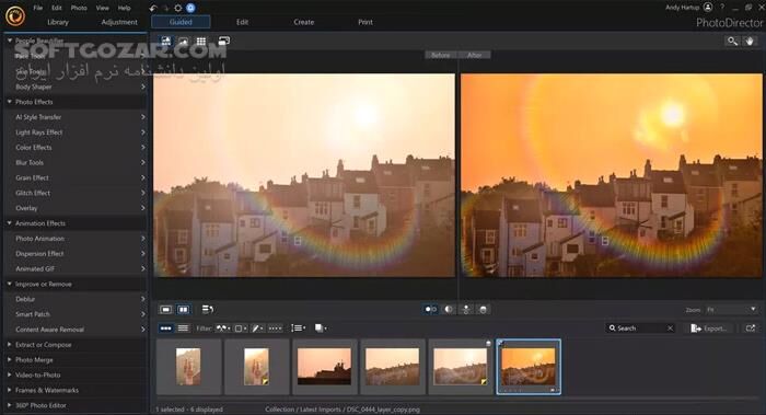 دانلود CyberLink PhotoDirector Ultra 2026 17.0.1231.0 - دانلود ویرایش عکس - سافت گذر