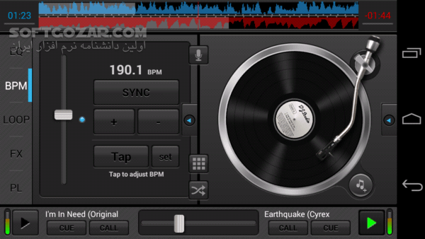 دانلود DJ Studio 5 v5.2.3 for Android +2.3 - دانلود با DJStudio موزیک در زیر دستان شما است برای اندروید - سافت گذر