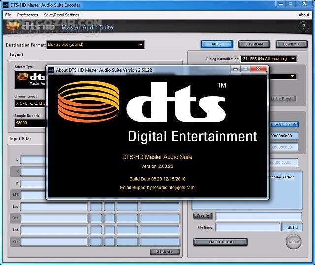 دانلود DTS-HD Master Audio Suite 2.60.22 Full + Portable - دانلود تولید و مدیریت دیسک های بلوری و DTS - سافت گذر
