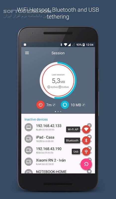 دانلود Data Sharing – Tethering PRO 2.2.4 For Android +4.1 - دانلود مدیریت هات اسپات برای اندروید - سافت گذر