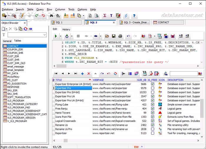 دانلود Database Tour Pro 11.5.6.570 - دانلود مدیریت پایگاه داده - سافت گذر