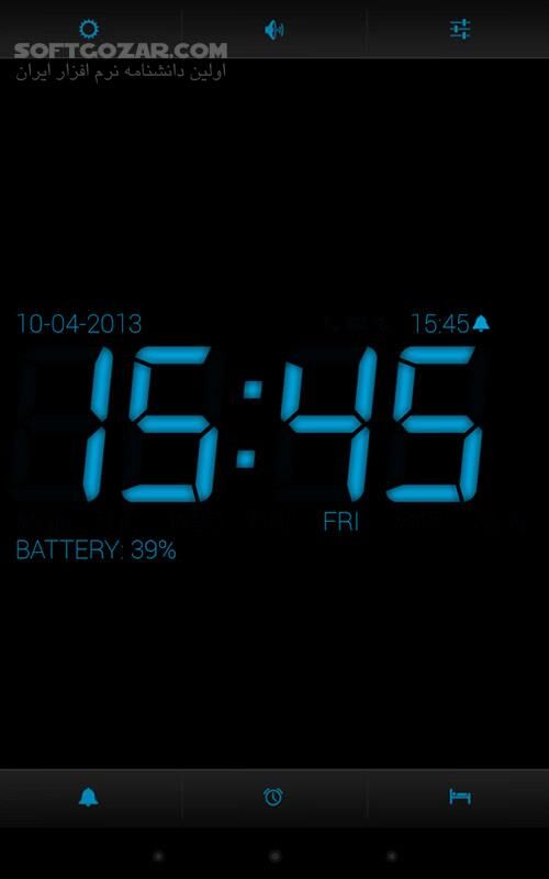 دانلود Digital Alarm Clock PRO 10.4 for Android +2.3 - دانلود ساعت LED گوشی برای اندروید - سافت گذر
