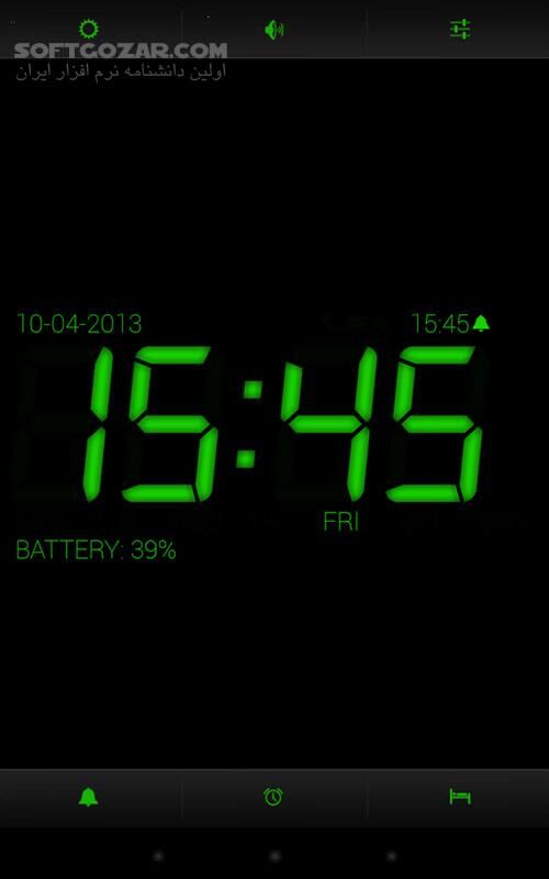 دانلود Digital Alarm Clock PRO 10.4 for Android +2.3 - دانلود ساعت LED گوشی برای اندروید - سافت گذر