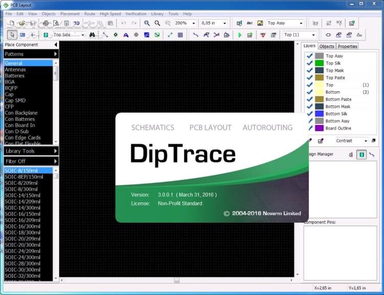 دانلود DipTrace 4.3.0.4 Full - دانلود طراحی سه بعدی و شبیه سازی مدارات الکتریکی دیپ تریس - سافت گذر
