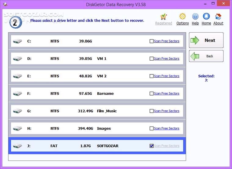 دانلود DiskGetor Data Recovery 4.0 + Portable - دانلود یکی از پرسرعت ترین، قدرتمندترین و دقیق ترین برنامه های بازیابی فایل ها به همراه نسخه پرتابل - سافت گذر