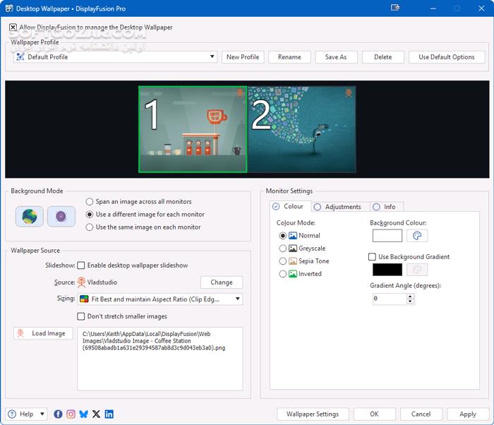 دانلود DisplayFusion Pro 12.0.1 - دانلود مدیریت چند مانیتور در ویندوز - سافت گذر