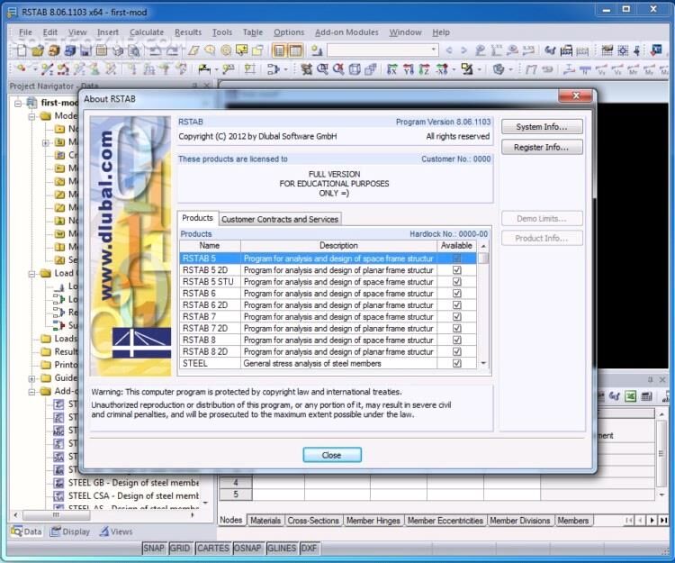 دانلود Dlubal RSTAB 8.24.01.156507 - دانلود طراحی سه بعدی و آنالیز سازه - سافت گذر