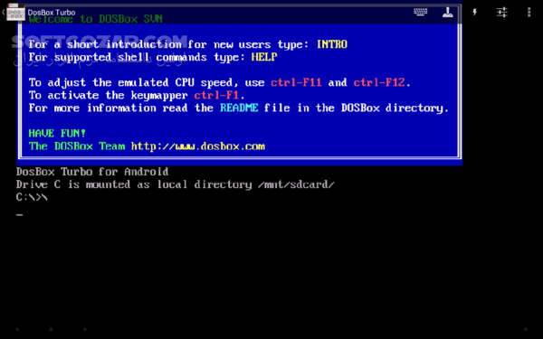 دانلود DosBox Turbo  2.2.0 for Android +2.2 - دانلود شبیه ساز سیستم عامل داس برای اندروید برای اندروید - سافت گذر