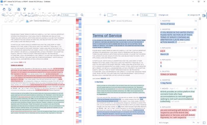 دانلود Draftable Desktop 25.10.300 - دانلود مقایسه اسناد متنی - سافت گذر