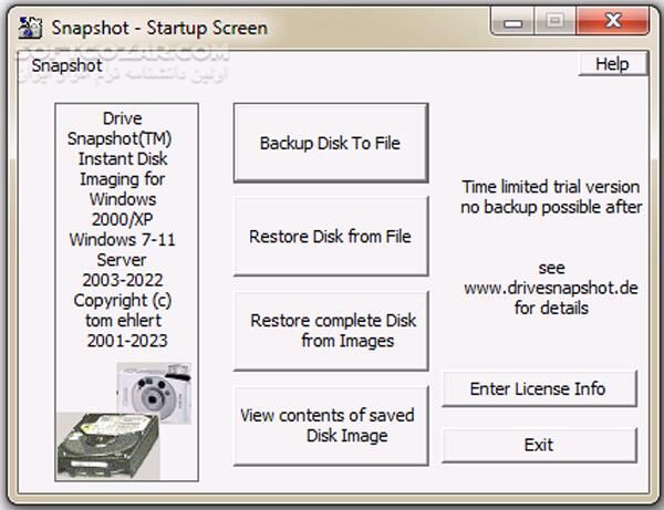 دانلود Drive SnapShot 1.50.0.1816 - دانلود تهیه نسخه پشتیبان از اطلاعات کامپیوتر - سافت گذر